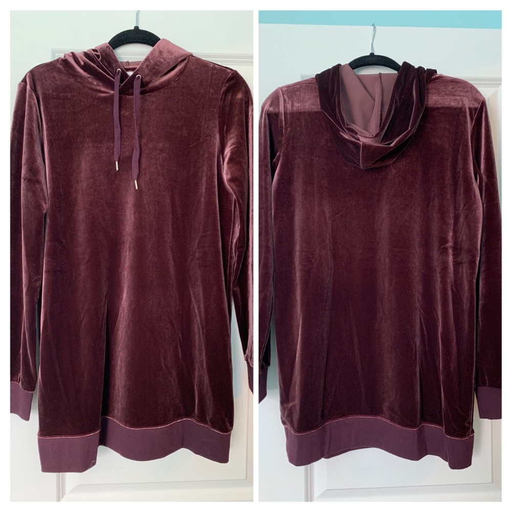 GAP maternity velour hoody sweatshirt